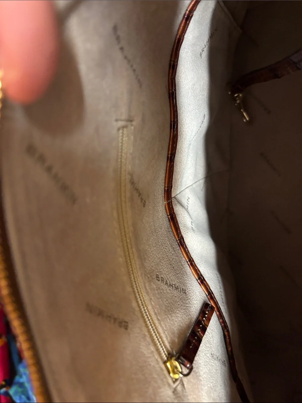 NWOT Brahmin Pecan Melbourne Duxbury Satchel